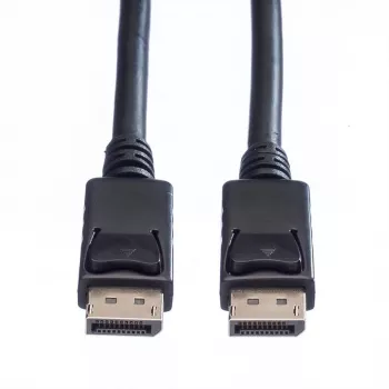 Value DisplayPort savienojuma kabelis, DisplayPort spraudnis, DisplayPort spraudnis, 1,50 m, melns, 11.99.5767, ekranēts