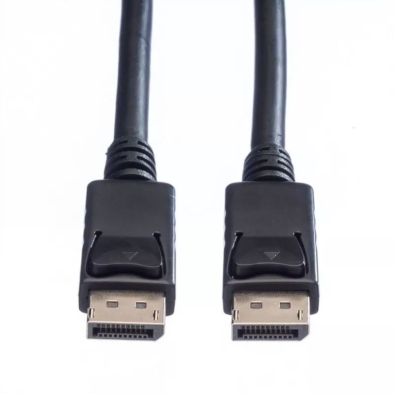 Value DisplayPort savienojuma kabelis, DisplayPort spraudnis, DisplayPort spraudnis, 1,50 m, melns, 11.99.5767, ekranēts