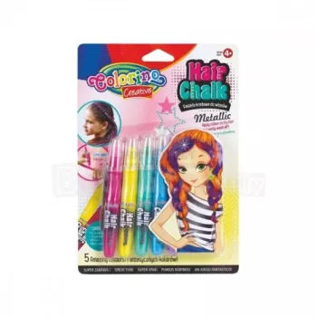 Colorino Creative Hair chalk Metallic 5 krāsas