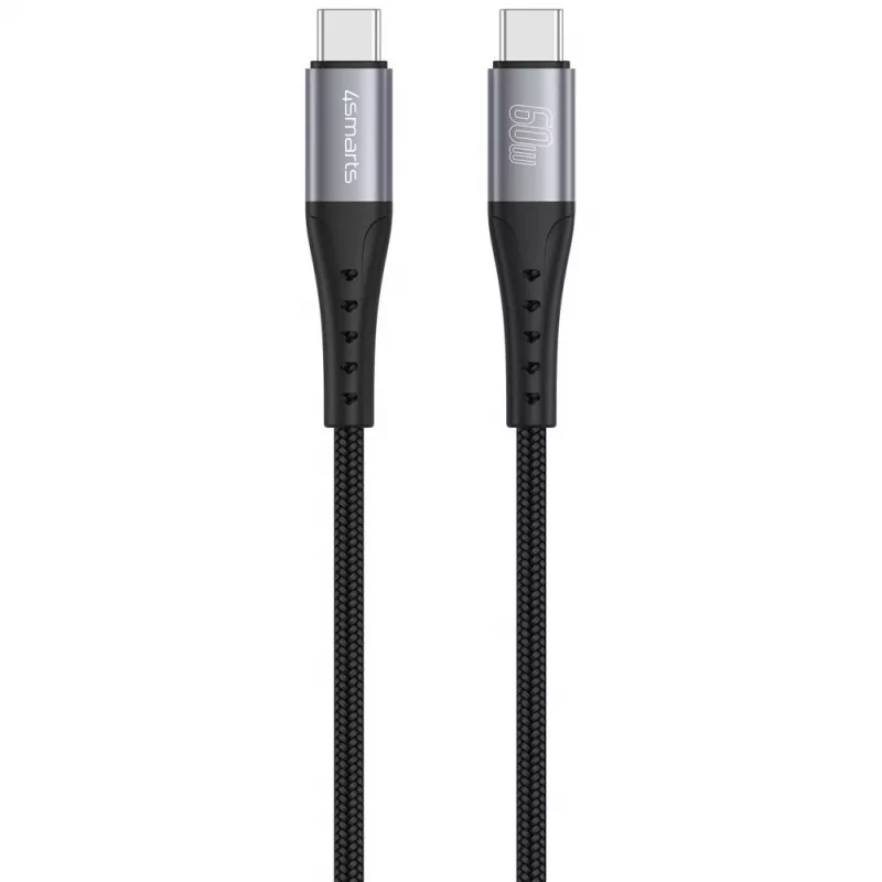 USB kabelis 4smarts 541454 1,5m USB C melns