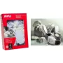 agipa preču birka 50 x 70 mm balta Bristoles papīrs 200 g ar baltu poliestera diegu - 1 gab.