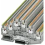 Phoenix Contact Push-In trīslīmeņu spaiļu bloks PT PT 2,5-PE/L/L pelēks, saturs: 1 gab. (3210541)