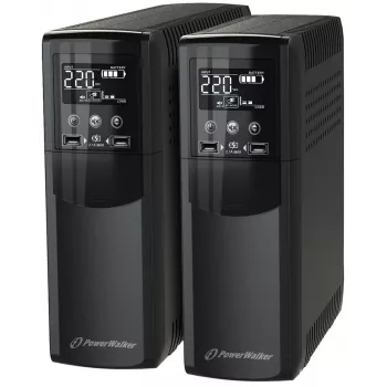 PowerWalker VI 800 CSW IEC nepārtrauktās barošanas avots (UPS) Line-Interactive 0,8 kVA 480 W 8 maiņstrāvas izejas ligzdas