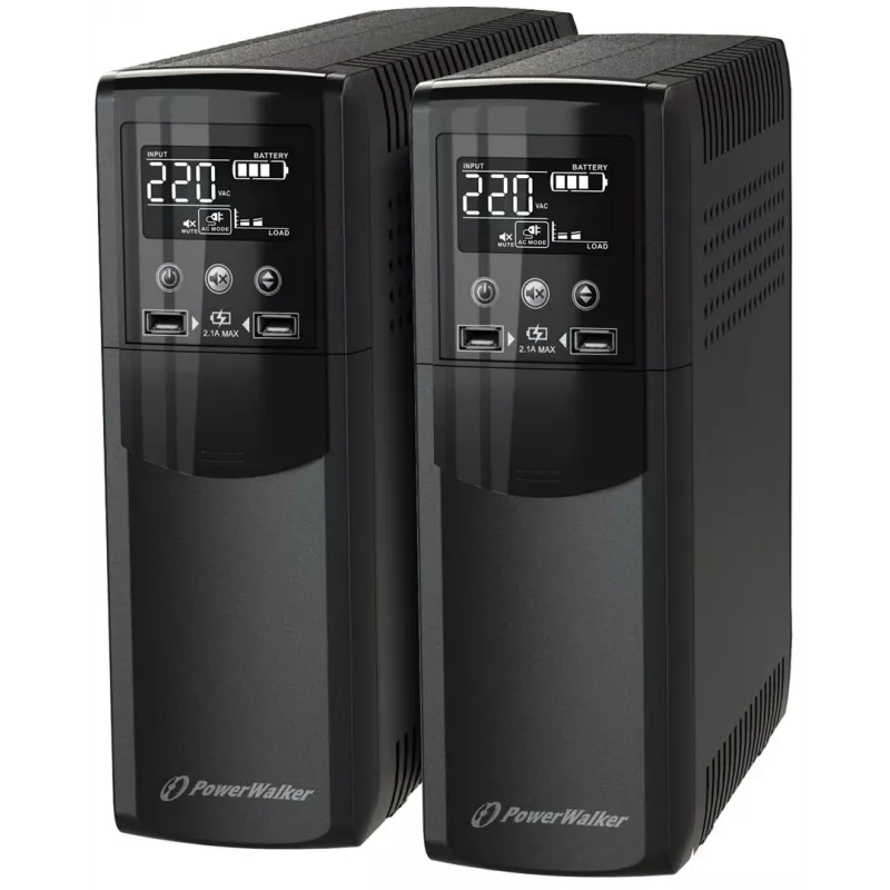 PowerWalker VI 800 CSW IEC nepārtrauktās barošanas avots (UPS) Line-Interactive 0,8 kVA 480 W 8 maiņstrāvas izejas ligzdas