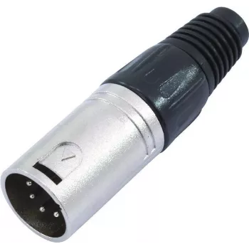 5 kontaktu XLR savienotājs Omnitronic 30208420 — vīrišķais/sievišķais audio savienotājs balansētiem signāliem