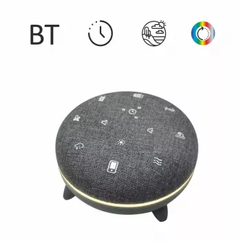 Pārnēsājamais skaļrunis MANTA SPK03-GR Szumi-GO — zaļš, Bluetooth, mazuļu miega skaņas, taimeris, RGB fona apgaismojums, 12,5×7,5×12,5 cm