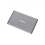 Ārējais HDD/SSD korpuss NATEC Rhino GO — 2,5 collu SATA, 9,5 mm, USB 3.0, alumīnijs, pelēks, līdz 4 TB