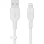 Kabelis Belkin Cbl Scicone USB-A LTG 2M blc Balts USB A USB C Lightning