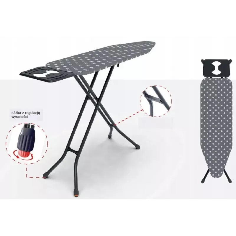 GLUDINĀMAIS DĒLIS 120x38cm PROMIS PKD50 STAR ciets ar regulējamu stabilitāti