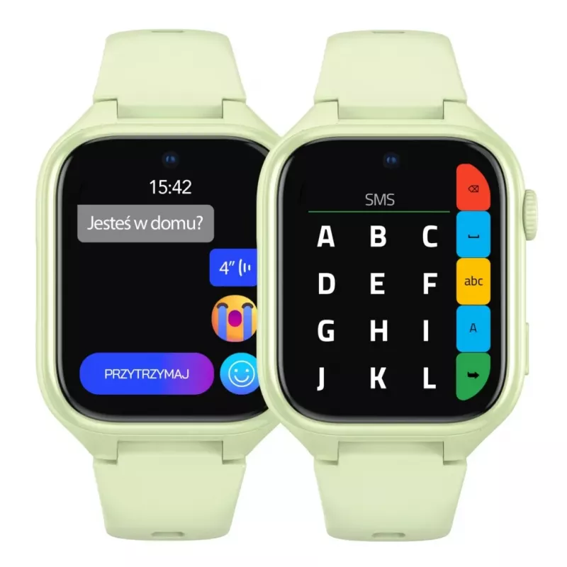 Smartwatch Stelio Junior Pro AI 4G ST-SWJ102-PCH — pistāciju krāsa