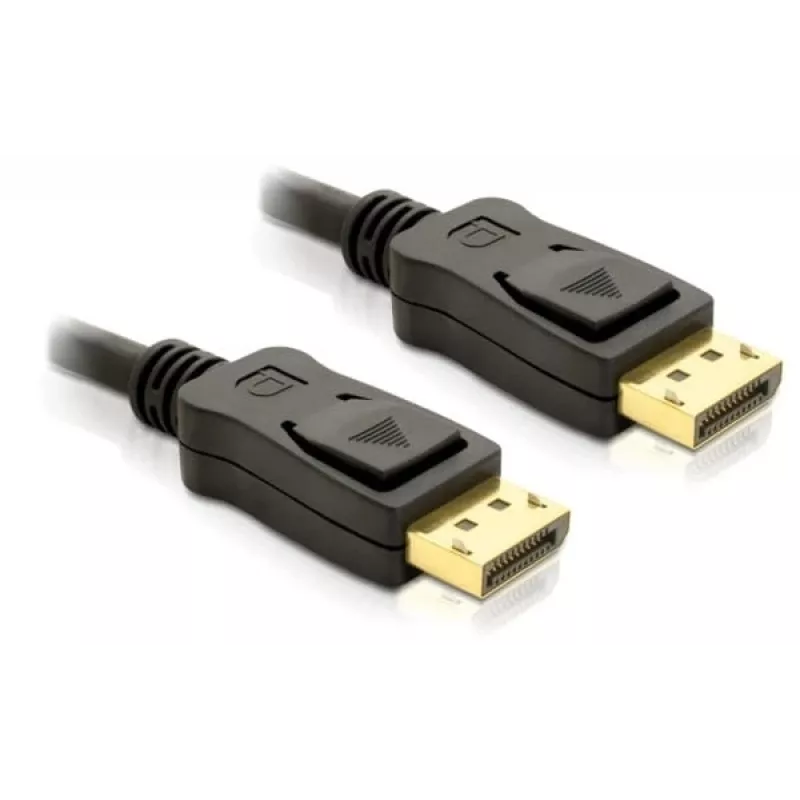 DisplayPort kabelis DeLOCK 82423 1 m vīrietis–vīrieris melns