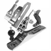 Jack Planer Stanley BAILEY Professional Chrome Steel Melns 5 cm