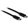 USB kabelis Inter-Tech 88885462 1m USB C melns