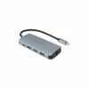 Dicota USB-C 8-in-1 Multi Hub 4K PD 100W sudraba