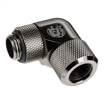 Adapter 90° BitsPower Advanced Multi-Link G1/4 inch AG to 12mm OD Hardtube, rotatable