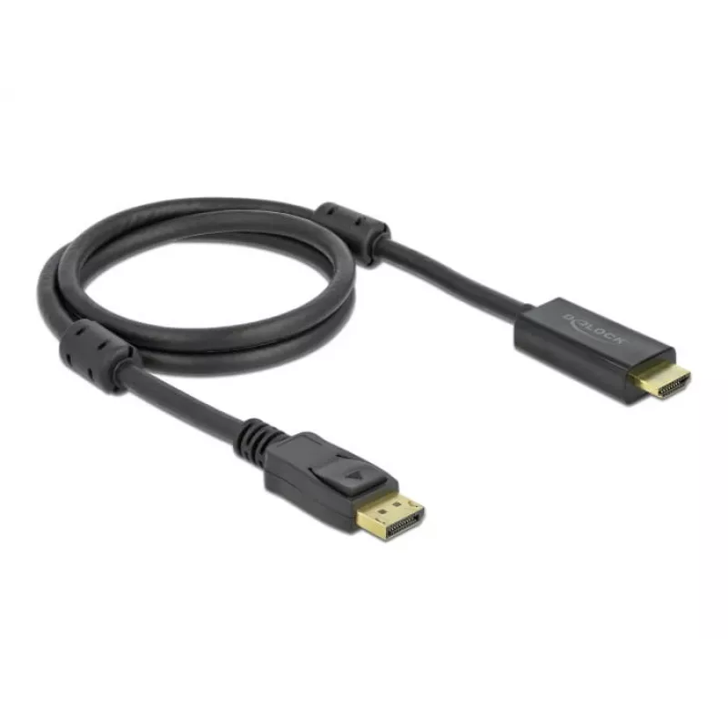 DeLOCK aktīvais DisplayPort 1.2 uz HDMI 4K 60 Hz kabelis 1 m