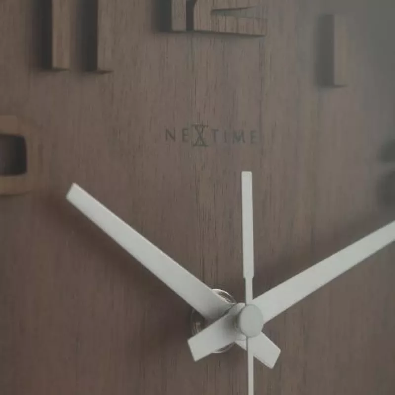 NeXtime klok 5192gs Wood Wood Small, 22x20 cm, sienas, koks, pelēks