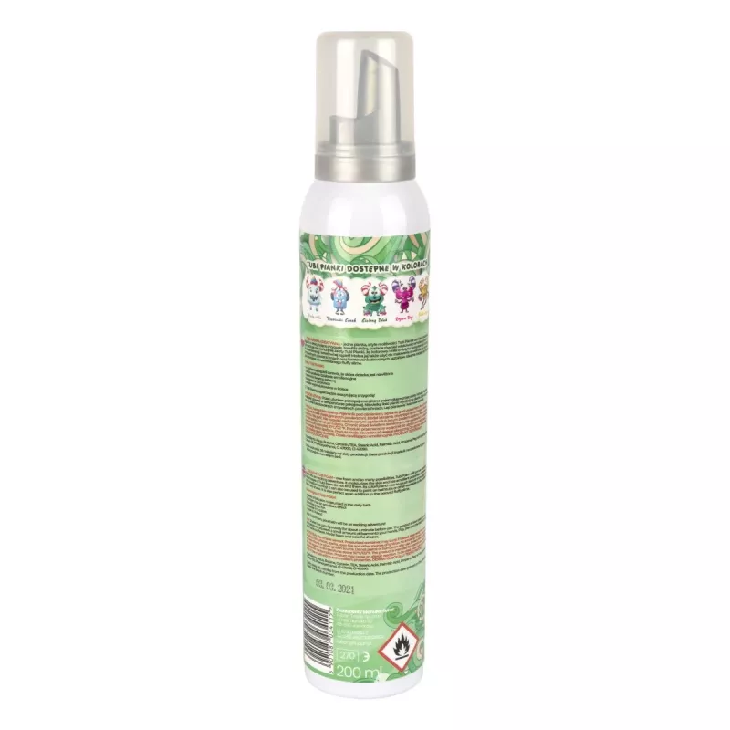 Vannas putu rotaļlieta Tuban TUBI FOAM zaļa 200 ml zēniem un meitenēm