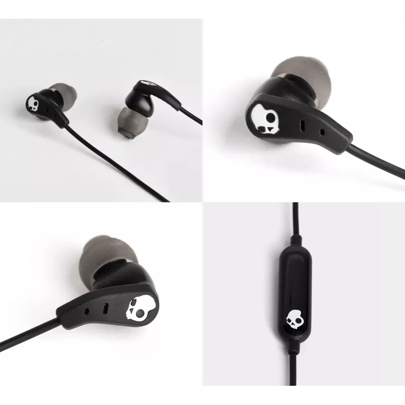 Skullcandy | Sporta austiņas | Komplekts | Iekšauss | Mikrofons | Trokšņu slāpēšana | Melns