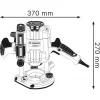 Bosch GOF 1250 CE Melns, Zils 24000 RPM 1250 W
