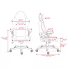 Deltaco DC130 Spēļu krēsls Soft Woven Mesh melns (GAM-180)
