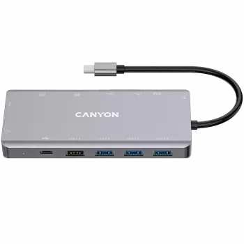 Canyon USB-13-in1 HUB USB-C 2xHDMI 4xUSB 2xUSB-C RJ45 VGA retail