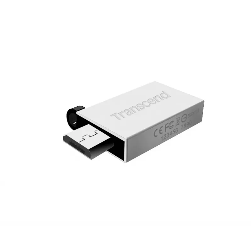 Transcend JetFlash Mobile 380 - USB zibatmiņa - 16GB - USB2.0 - sudraba krāsā (TS16GJF380S)