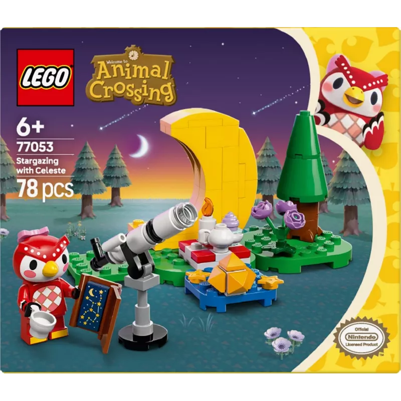 Konstrukciju rotaļlieta LEGO Animal Crossing Zvaigžņu vērošana ar Eifēmiju komplekts 77053