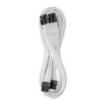 CableMod C-Series Pro ModMesh Bridged Connection kabelis - 8+8-Pin PCIe, balta, 60 cm