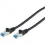 CAT6a S/FTP RJ45 komutācijas kabelis, 1 m, melns, Bez nosaukuma