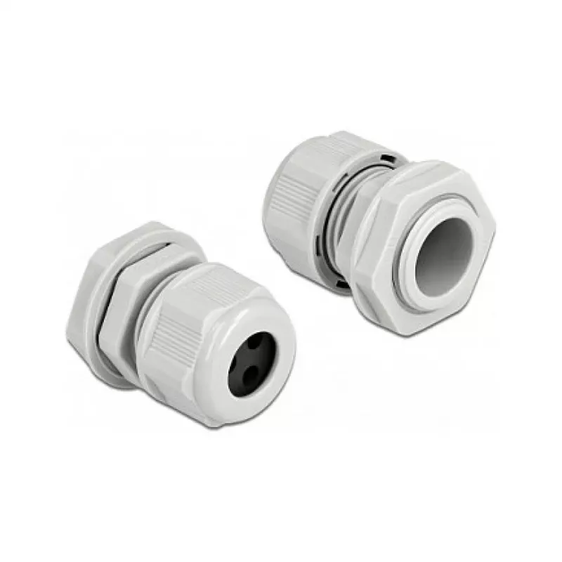 Kabeļu blīvslēgs DeLOCK 60376 pelēks plastmasas 2 gab.