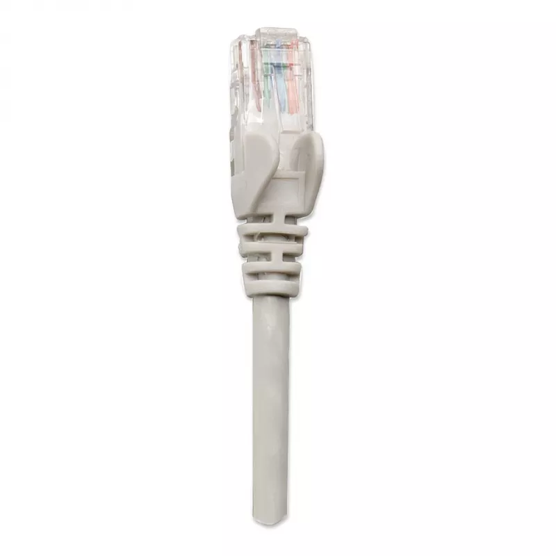 Intellinet tīkla savienojuma kabelis, Cat6, 2 m, pelēks, CCA, U/UTP, PVC, RJ45, apzeltīti kontakti, bez aizķeršanās, aizsargapvalks, mūža garantija