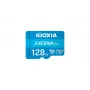 MicroSDXC karte Kioxia EXCERIA G3 128 GB UHS-I U3 V30 — 160/50 MB/s, Class 10, zila