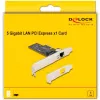 DeLOCK PCI Express x1 karte 81260 1 x RJ45 5 Gigabitu LAN RTL8126