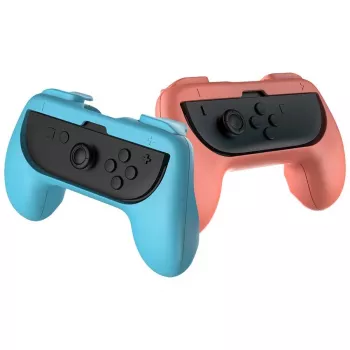 Controller grip Subsonic Joy-Cons comfort grip Switch & Switch 2 Pink Turquoise