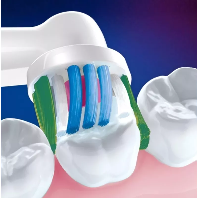 Zobu sukas galviņas Oral-B 3D balta EB18-2 – rezerves galviņas, 2 gab. iepakojumā