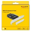 SATA PCI Express x4 karte DeLOCK 5 portu zema profila formas faktors