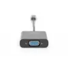 DIGITUS DA-70853 USB-C – VGA adapteris, Full HD 1080p, melnā krāsā
