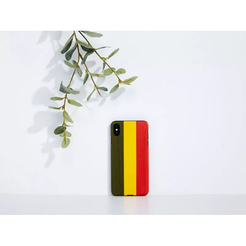 Viedtālruņa maciņš no man and wood iPhone XS Max – modelis Reggae, melns