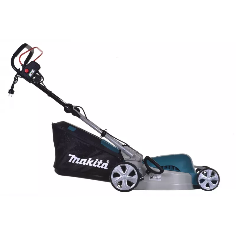 MAKITA ELEKTRISKAIS ZĀLES PĻĀVĒJS 1600 W 41 cm TĒRAUDA KORPUSS ELM4121
