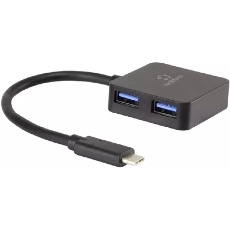 Renkforce RF-3754006 saskarnes centrmezgls USB 3.2 Gen 1 (3.1 Gen 1) Type-A 5000 Mbit/s melns (RF-3754006)