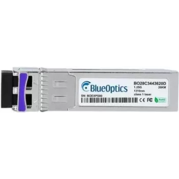 Optiskās šķiedras cSFP raiduztvērējs BlueOptics CSFP-GE-FE-BIDI2-BO, 1250 Mbit/s, sudrabains