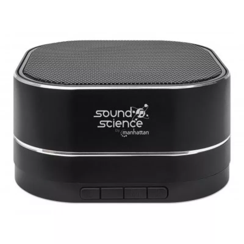 Portable Speaker Manhattan Metallic, Melns