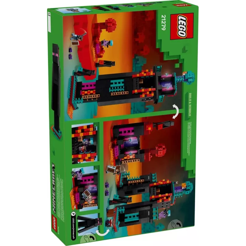 LEGO Minecraft komplekts 21279 Endermana tornis, 867 detaļas, 2 minifigūriņas, 450 mm augstums