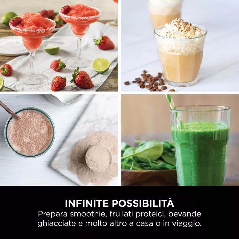 Sporta blenderis Ninja Blast BC151EUNV — 0,53 L bļoda, 14,4 W, ar akumulatoru, zils
