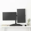 HAGOR HA FS - Montāžas komplekts (galda turētājs) - 2 LCD displejiem - Melns - Ekrāna izmērs: 38-68 cm (15-27)