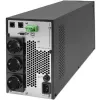 Qoltec 52281 nepārtrauktās barošanas avots (UPS) Dubultās pārveidošanas (Online) 2 kVA 2000 W 3 × F tipa kontaktligzdas
