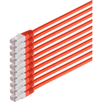 Tīkla kabelis ShiverPeaks 75711-H0.25R-SET10 CAT6 S/FTP PIMF, 10 gab. komplekts