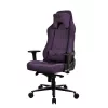 Spēļu krēsls Arozzi Vernazza SoftFabric violeta — ergonomisks dizains, regulējami roku balsti un augstums