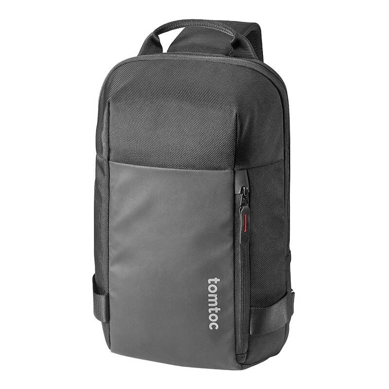 Crossbody soma Tomtoc Navigator-T24 S — melna, kompakta ikdienas nēsāšanai